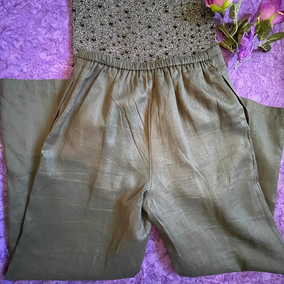 Linen Pants with drawstrings - Picture 5 of 7